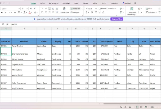 accounting data management gst and blog writing